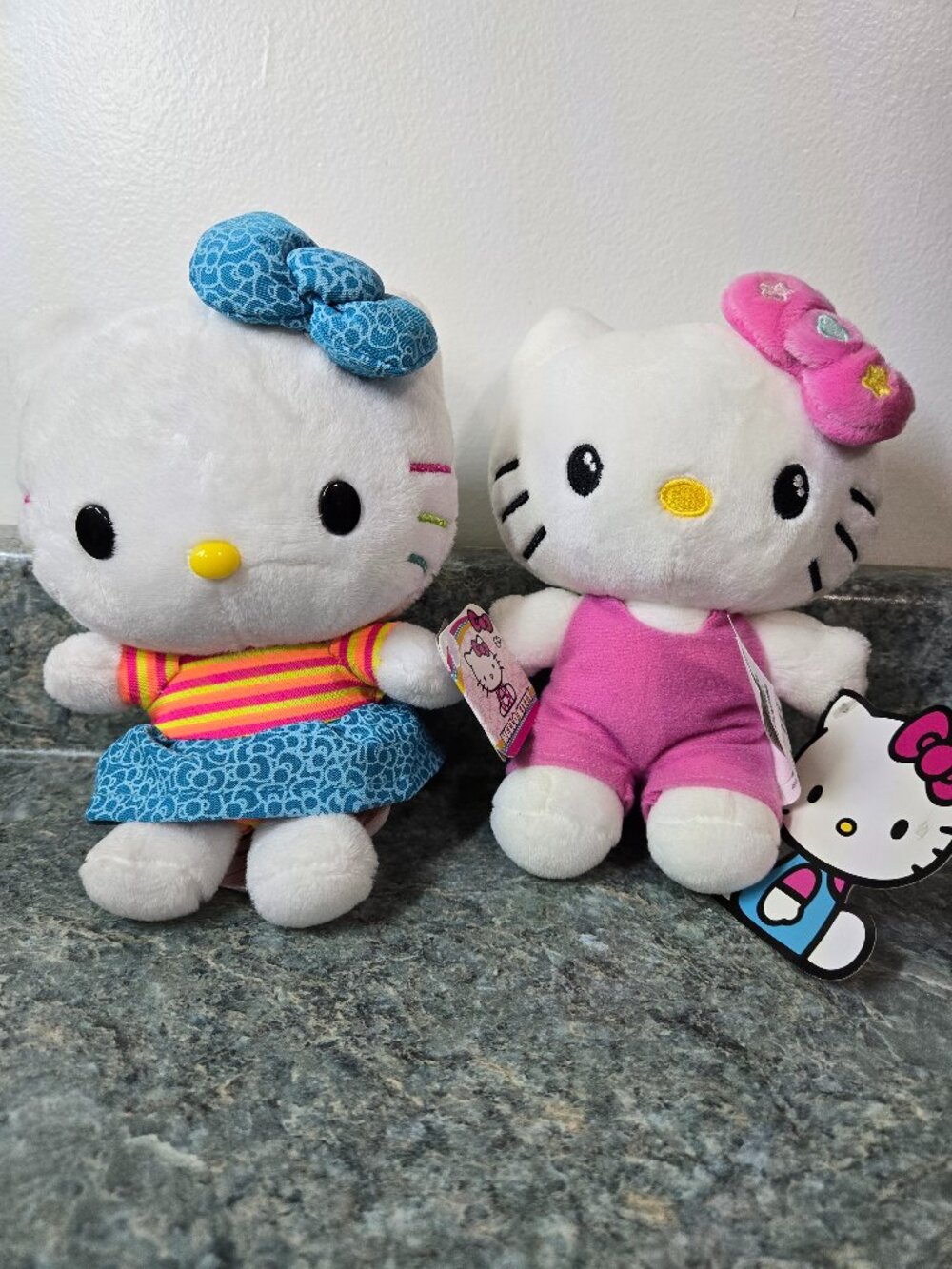 Hello Kitty 2-Mini Plush – 6" Collectible Sanrio Stuffed Toys Blue Skirt